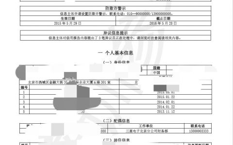 贷款其实很简单——征信部分