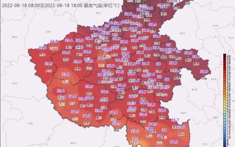 河南省大部地面温度在50℃以上