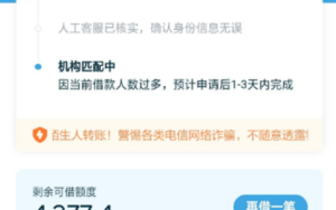 拍拍贷放款中正在匹配金融机构算成功了吗