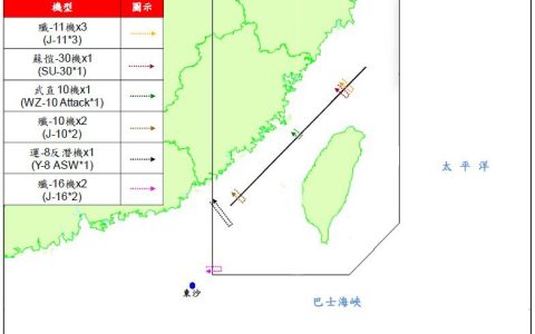 10架次解放军战机穿越“海峡中线”