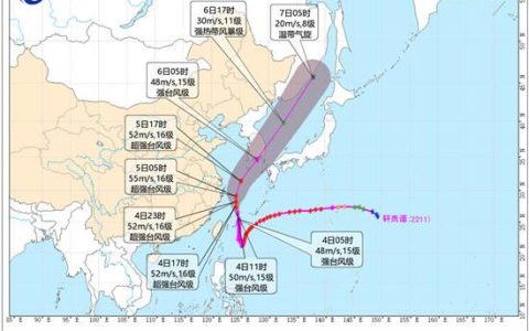 台风“轩岚诺”逼近:已致浙江暴雨