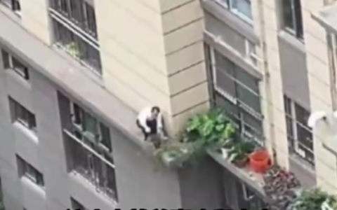 男子爬到楼房腰线处浇花失足坠亡