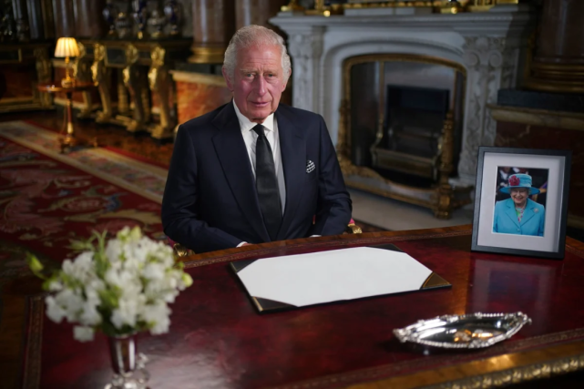 英国国王首次发表全国电视讲话
