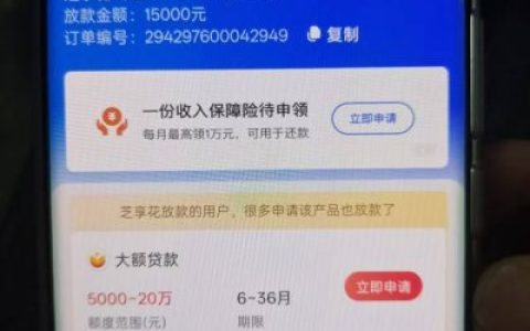 负债高查询30+还能下款15000？融360芝享花实测应急成功经历